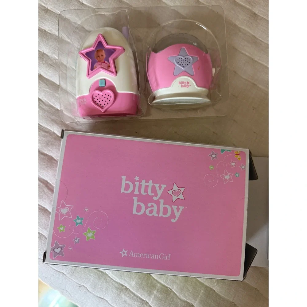 American Girl Bitty Baby Lights and Sounds Monitor Set with Stickers and Box